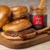 Kowalski's Apple Butter on Bagels