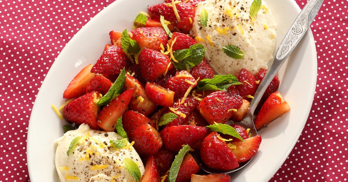 Balsamic Strawberries with Whipped Mascarpone | Kowalski's Markets