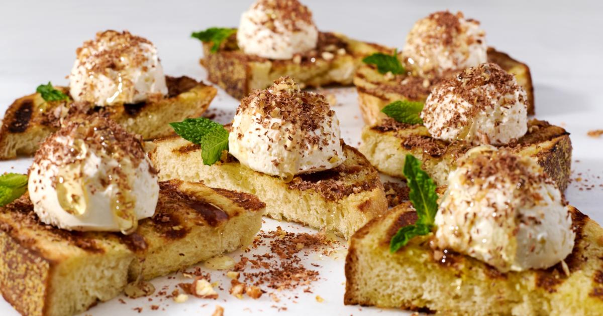 Grilled Chocolate Cheesecake Bruschetta | Kowalski's Markets