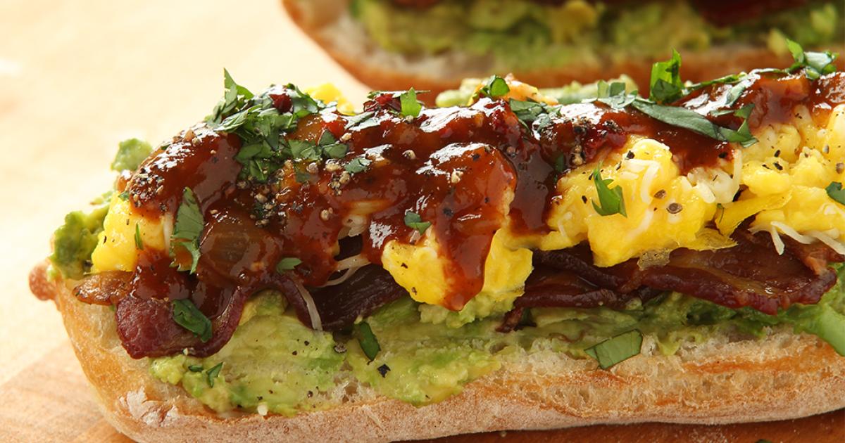 Open Faced Mexican Scrambled Egg Sandwiches | Kowalski's Markets