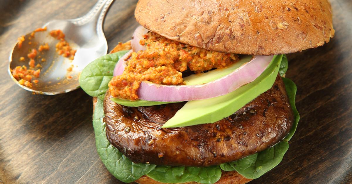Portobella Burgers Romesco | Kowalski's Markets