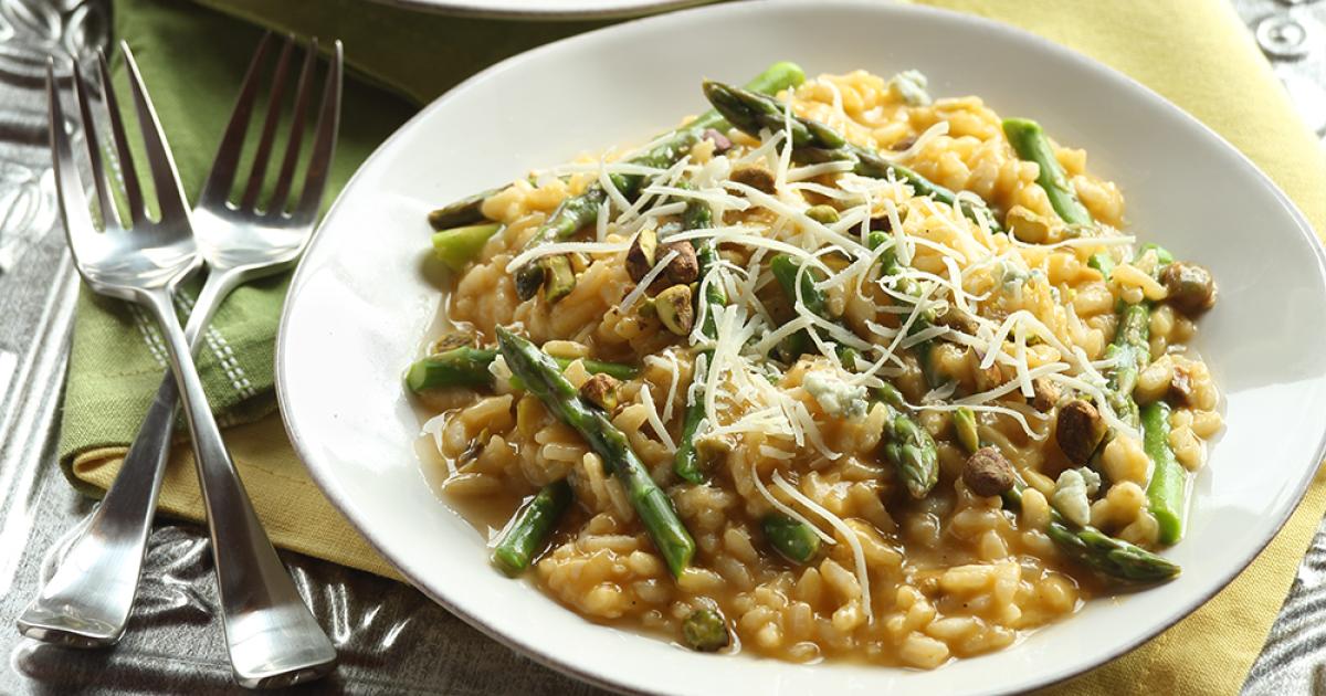 Risotto with Asparagus and Pistachios | Kowalski's Markets