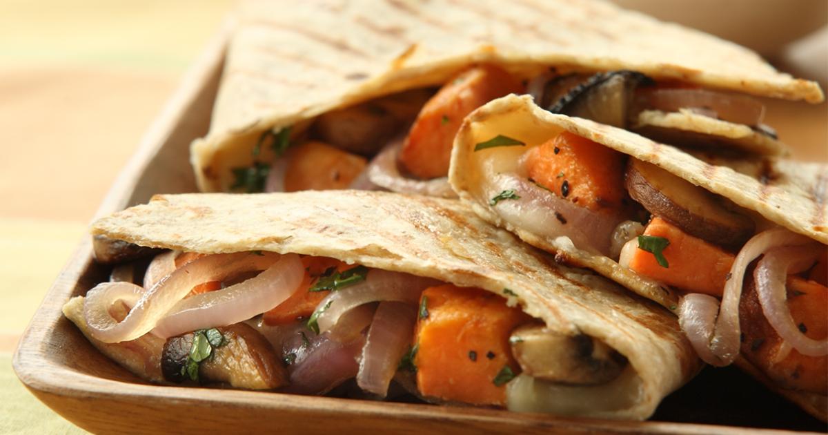 Sweet Potato and Mushroom Quesadillas | Kowalski's Markets