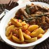 Roasted Pork Shoulder with Sautéed Apples