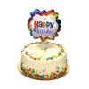 Happy Birthday Balloon Cake