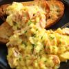Soft Scrambled Eggs with Salmon and Chèvre