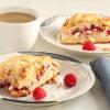 White Chocolate Raspberry Cottage Cheese Scones