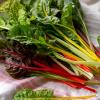 Rainbow Chard on Towel
