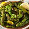 Blistered Shishito Peppers with Sriracha Dip