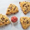 Chocolate Chip Scones with Strawberry Butter