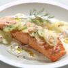 Salmon with Yogurt and Cucumber Salad 